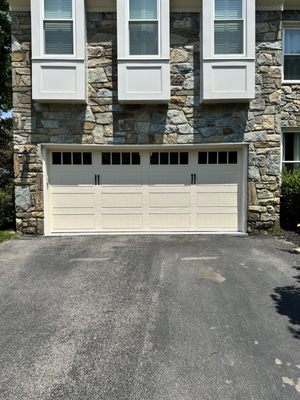 New garage door installation.