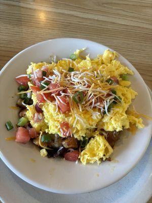 Potato bowl with eggs