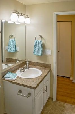 Lovely remodeled bathroom.