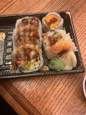 Shrimp Tempura and Sweet Potato Roll