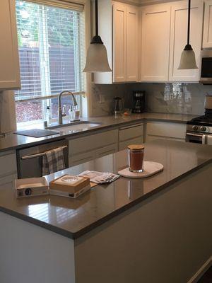 New countertops and sink