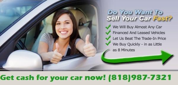 Sell my car Los Angeles and San Fernando Valley for fast cash.