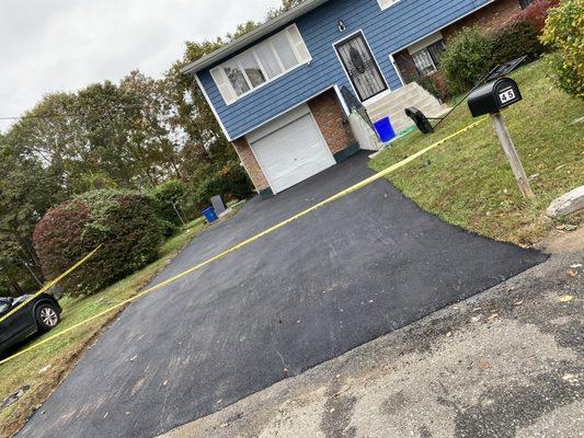 Asphalt driveway