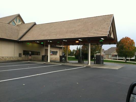 Drive thru banking area. They do have drive up ATM