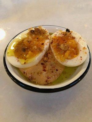 Oeuf à la diable aka deviled eggs