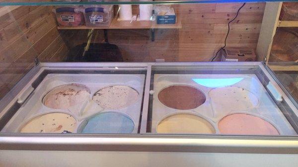 Choose from a variety of hand scooped ice cream