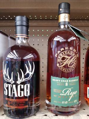 George stagg Jr. 

Parker's Heritage Rye