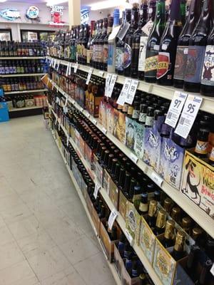 The variety of craft beers is amazing!