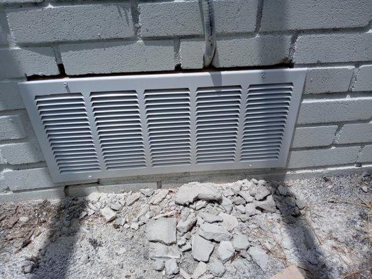 completed work.  installing.  these vents for a property if you need my services please contact me.  number 512 784 5737