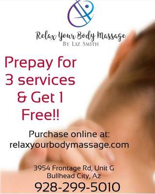 Need frequent massage for an injury? This savings is a great deal for you.