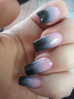 Pink and Black Ombre