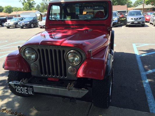 1986 CJ7 Jeep.