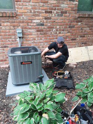 condenser install