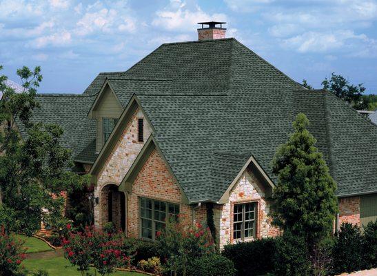 GAF Timberline shingle roof slate colored shingles. We offer a full line of GAF Roof products.