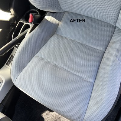 Driver's Seat After Speed Car Stain Extraction