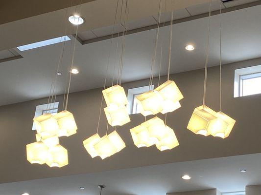 Love these ceiling light fixtures