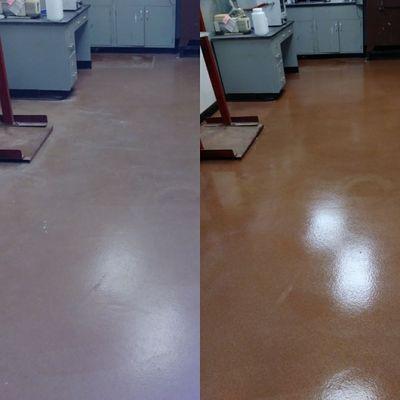 Manufacturing plant floor refinishing