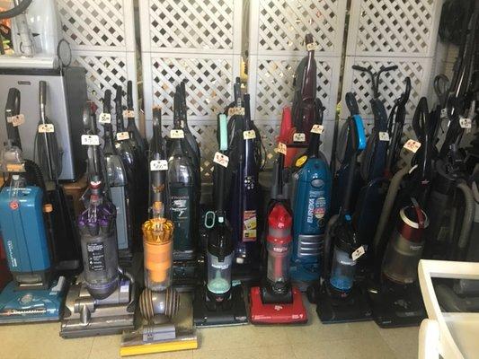 Wide range of new and used/refurbished vacuums.