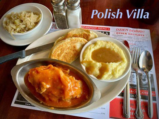 Golabki and Pierogi dinner.