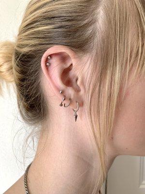 Double Helix piercing