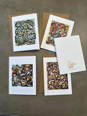 I printed 4 different designs as greeting cards. Great matte surface.