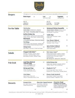 Food menu