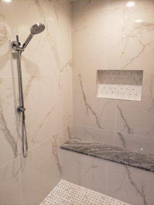 Calacatta Marble Shower