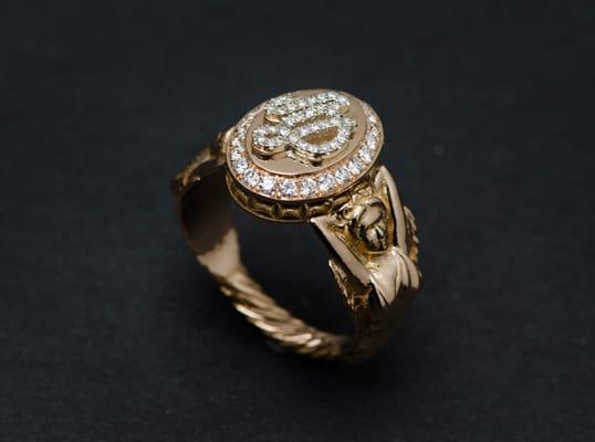 Custom Designed 18K Gold Ring