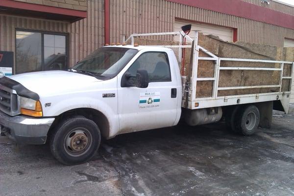 One of many trucks we utilize to haul appliances and scrap metal.