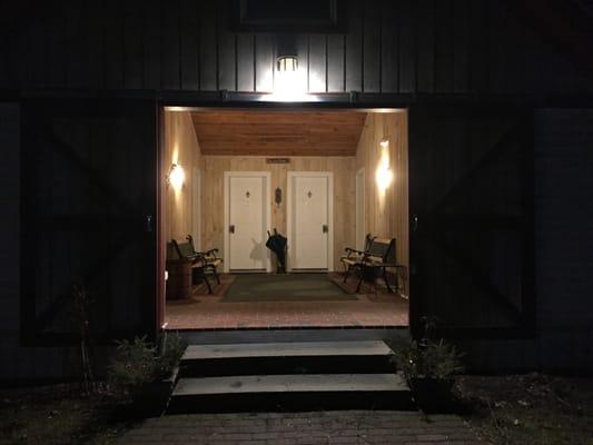 Entryway to the 4 barn suites