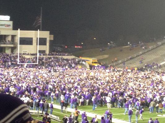 Kansas state wining in the big 12 championship