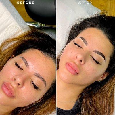 Before & After Ombré Brow Tattoo