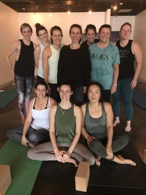 Yoga makes us happy at Bandaloop Yoga!