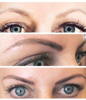 Microblading before and after