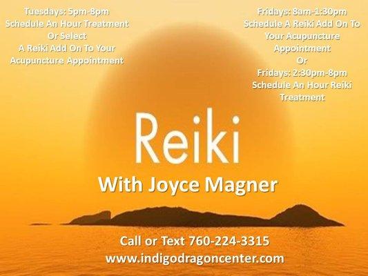 Experience an amazing healing when you include add Reiki to your Acupuncture treatment.