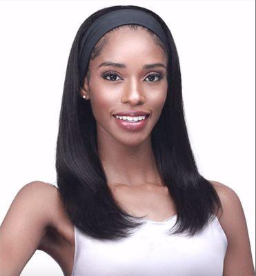 *NEW TRENDING WIG ALERT*
 Bobbi Boss Unprocessed 100% Human Hair Headband Wig MediFresh ACTIVE *extra headband included 
 NOW in stock******