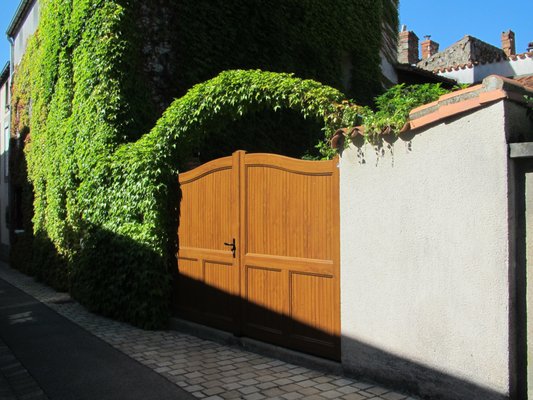 Entry Gate re-stain