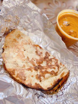 Garlic Naan Bread, Chicken Tikka Masala