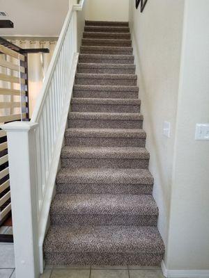 Stairs before clean-up