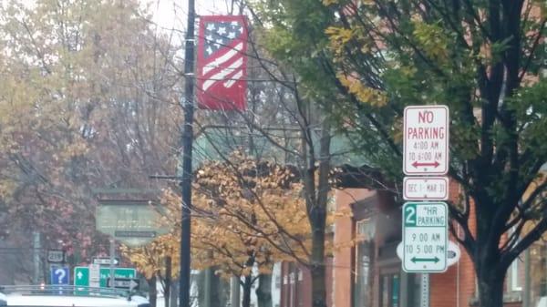 Town of Ellicottville:  Signs along shopping area