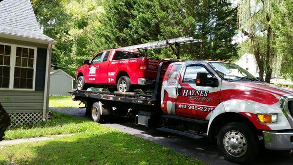 Driveway, construction crew rescue