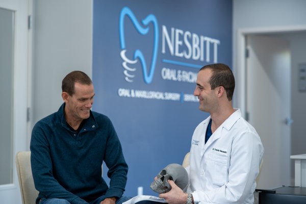 Dr. Nesbitt provides detailed consults to ensure patients are prepared for their surgery and recovery