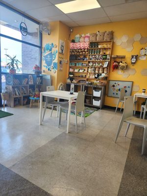 Cafe eating area