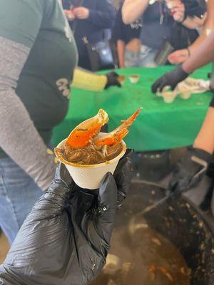 Sample of Creole Roots Seafood Gumbo