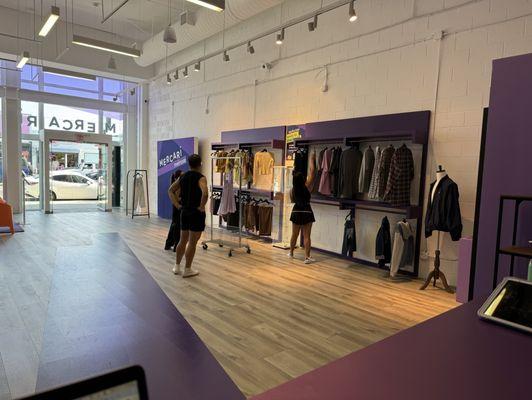 Interior of the store from the inside looking out