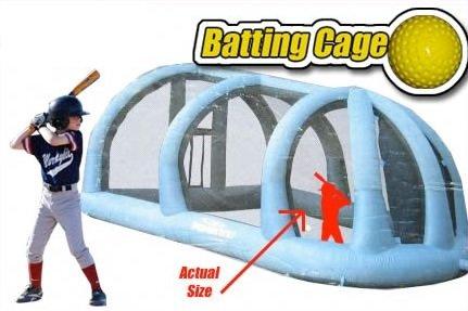 Portable Batting Cage with soft balls