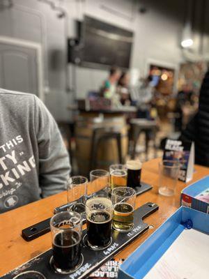 beer flights and Celtic music