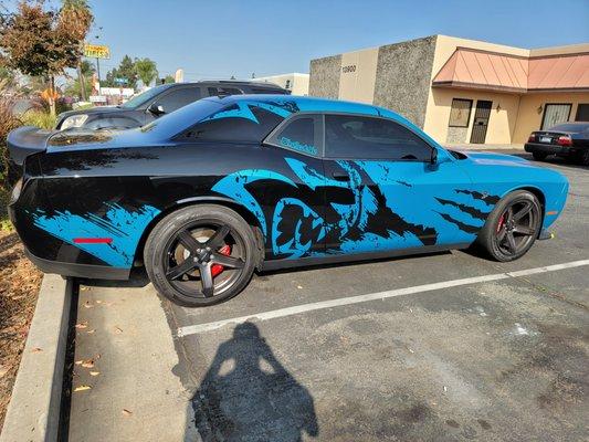 Avery Cool Teal wrap this hellcat graphics