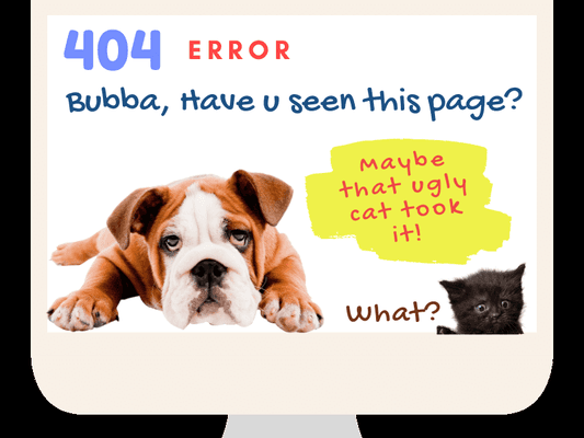 Custom 404 Error page design