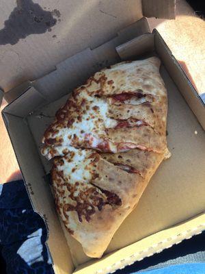 Huge & delicious calzone. Hit the spot! 2 of us were full.